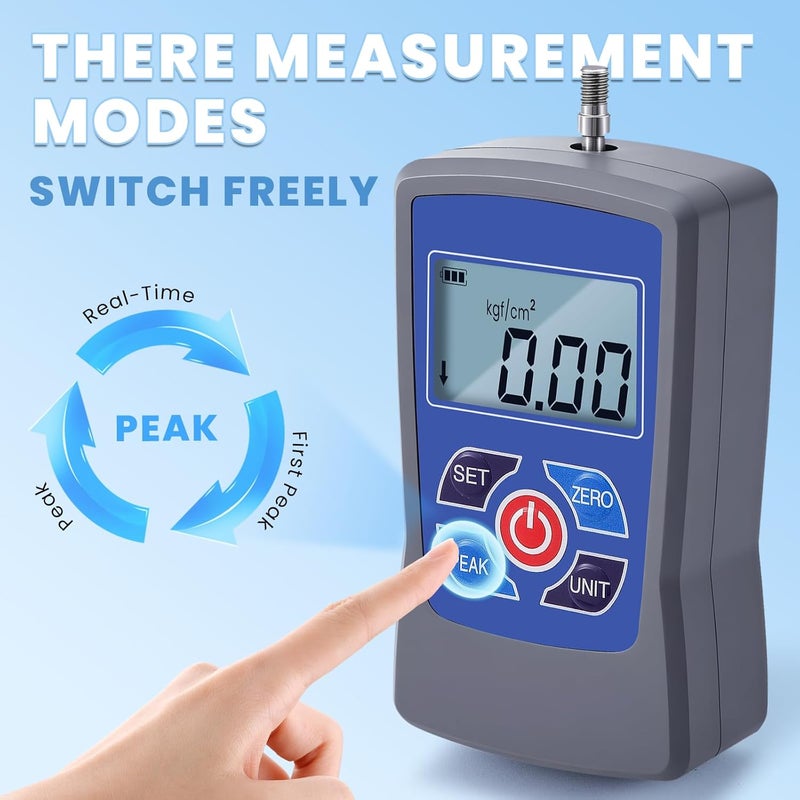 NEWTRY Digital Fruit Penetrometer Handheld Hardness Tester with Pressure Foot Fruit Firmness Sclerometer for Determining The Maturity Level of Fruit - Image 3
